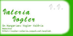valeria vogler business card