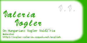 valeria vogler business card
